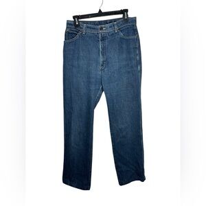 Vintage Oscar De La Renta Womens High Waist Straight Leg 1970s Mom Jeans